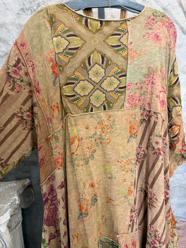 PL-815D Patchwork Tee Dress