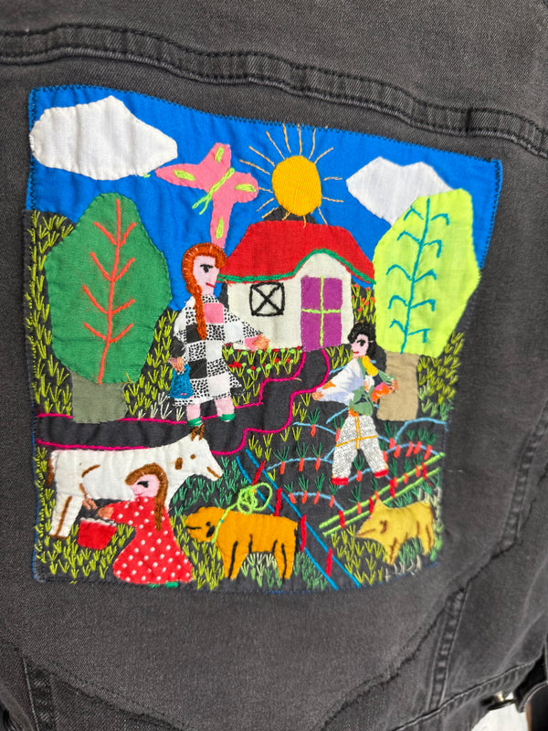 4842 Upcycled Wearable Art Jkt- The Village