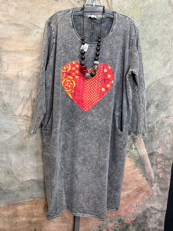 Romance Story T-Shirt Dress-#5