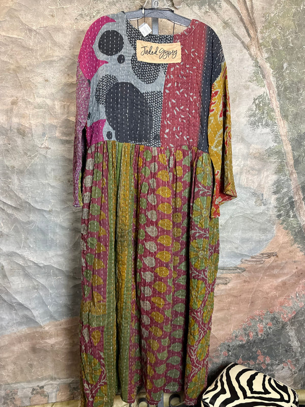 JG-156 Sunrise Kantha PW Dress-MIX 5