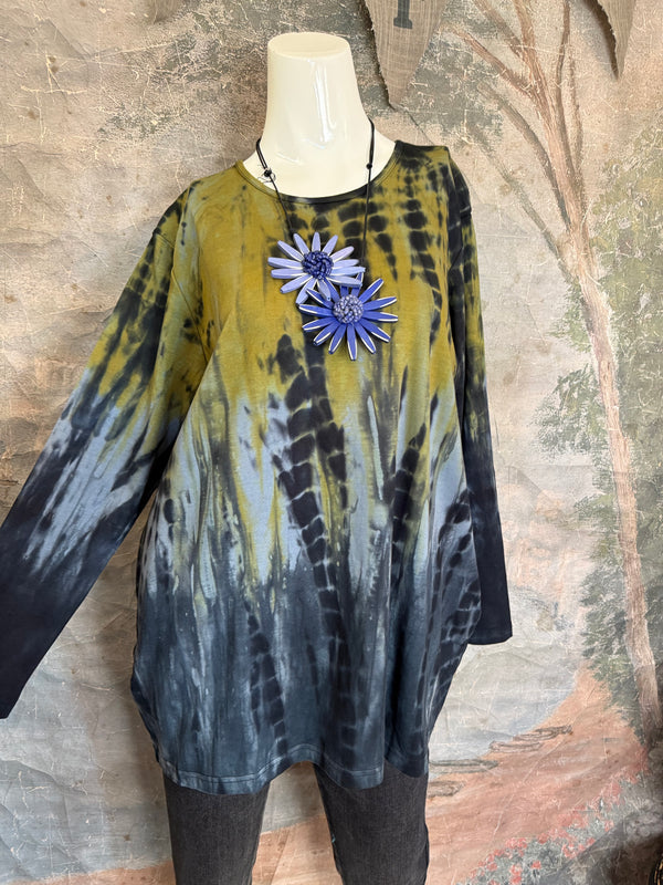 DD1813 Milla  L/Slv Top-Mustard