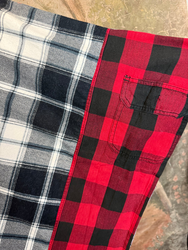 5576 Flannel Band Tee Topper-B