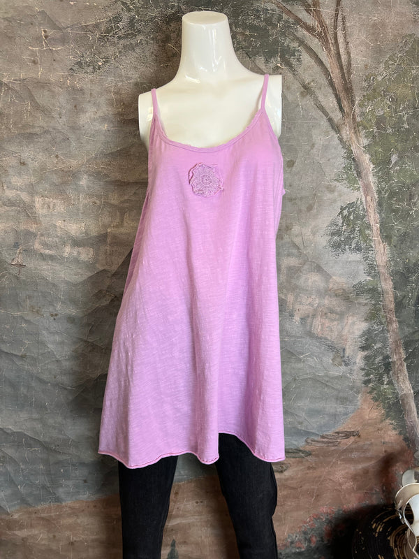 RE-10 Raw Edges Lace Cami Tank