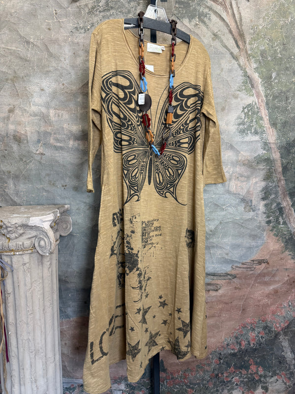PL-630 Butterfly tshirt Dress