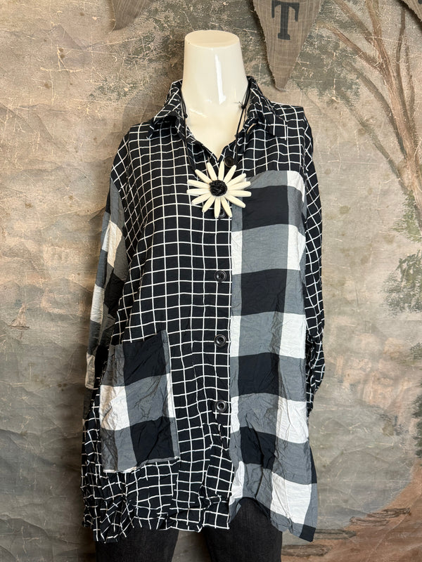 2550 Crushed Plaid Mix Shirt