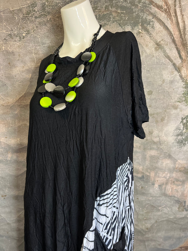 25072 Euro Crush Mixed Dress