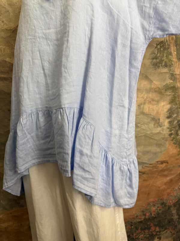 MP-HLT651 Baby Doll Top-Kentucky Blue