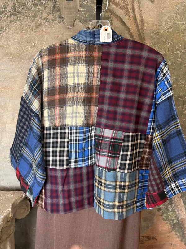 5573 Lodge Flannel Cardigan-Mix D