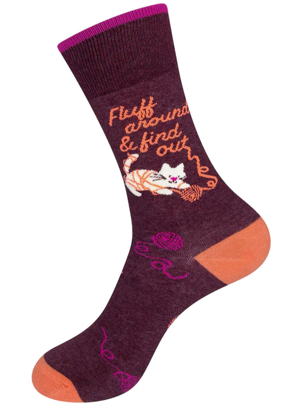 Art To Wear Novelty Socks-fluff around and find out