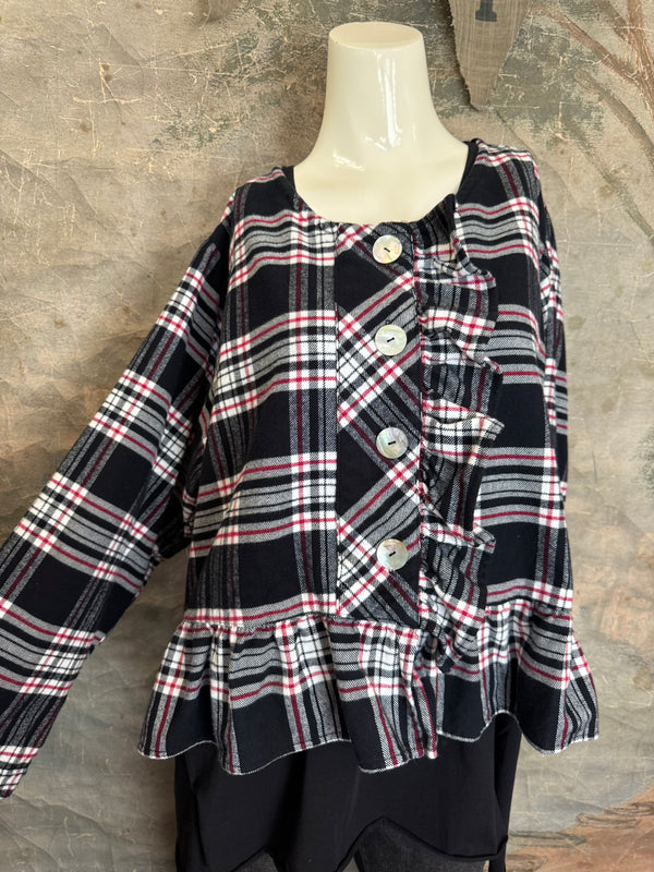 5805 Abbys Flannel Jkt/Top