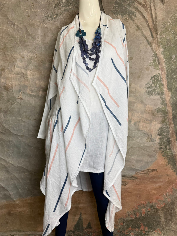 91511-S Stripe Throw Duster