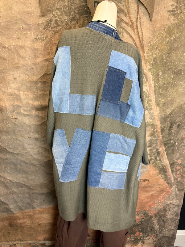 5547 Cotton/Denim Love Cardigan
