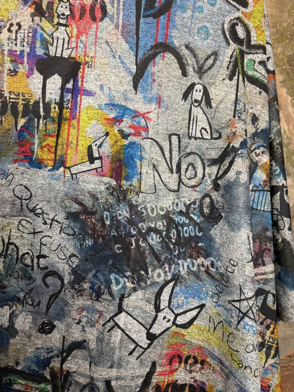 T134T Cowlneck Poncho Top-Coco