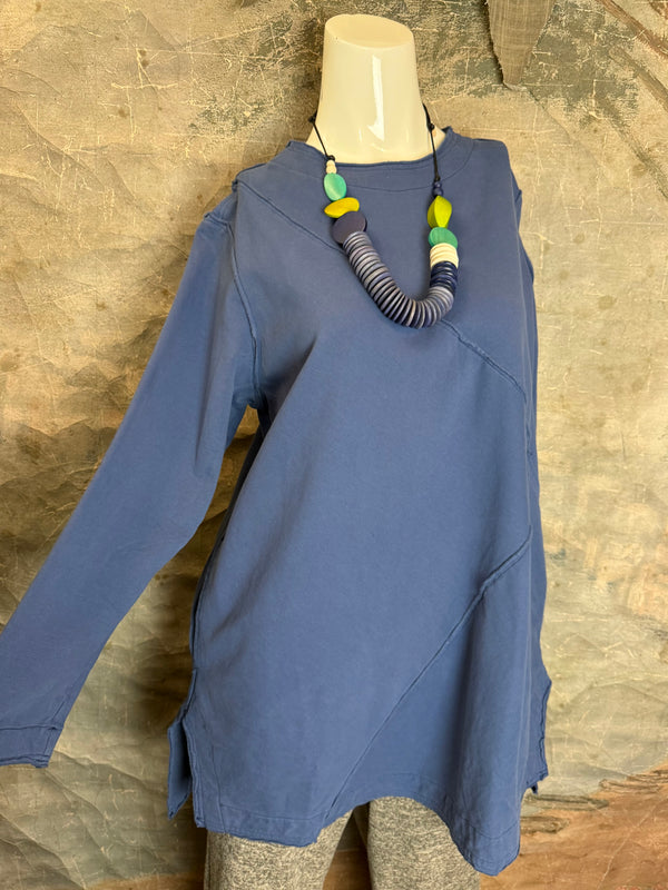 A2996202 L/Slv FE Top-Dark Blue