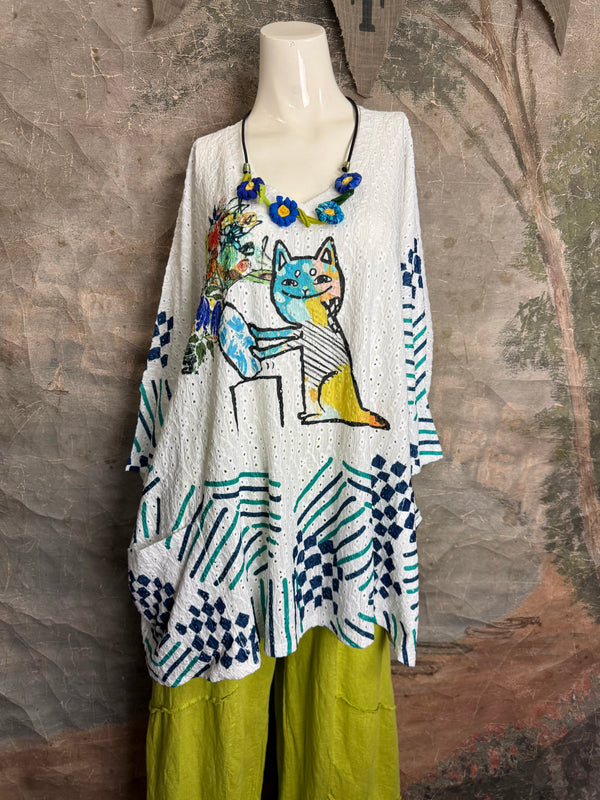T1196 Vneck Dolman High-low Top-CAT-Astrophy