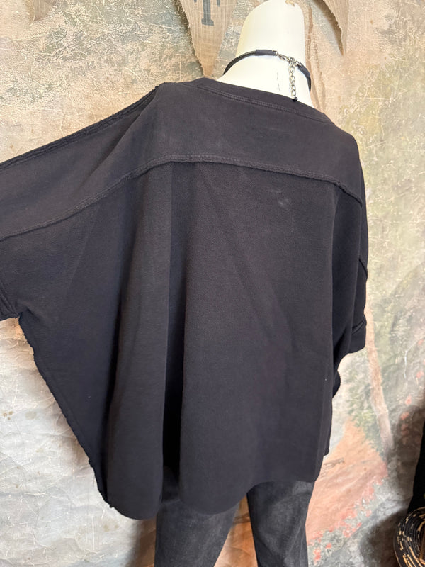 8300-3061 Pullover Vest Topper-Black