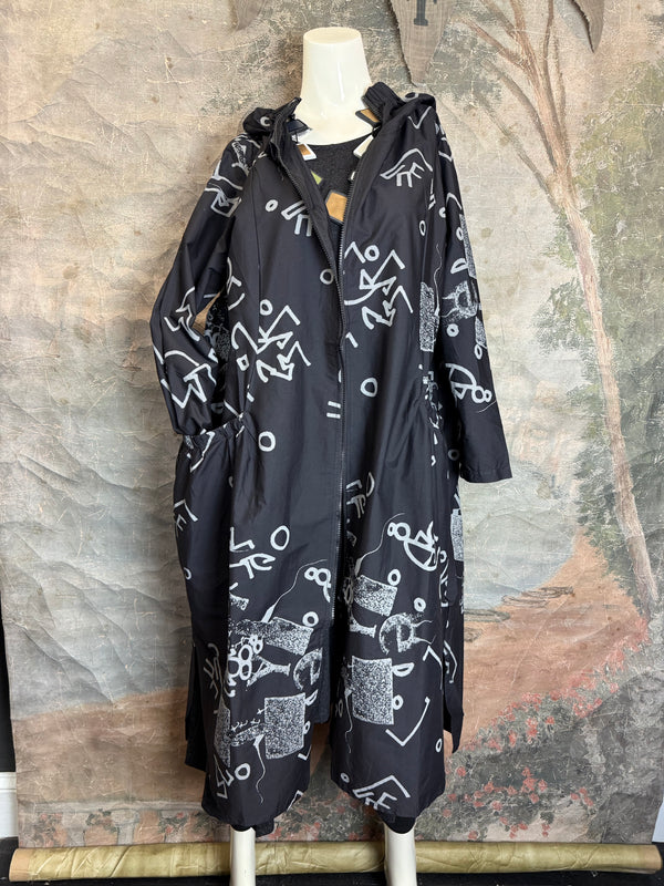 1029 City Scribble Jacket-Gray