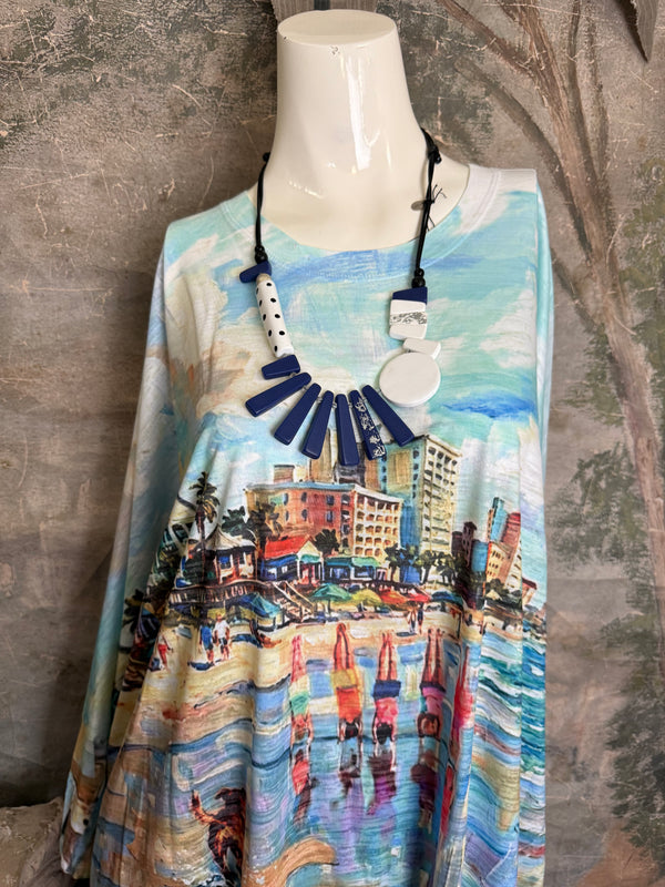 T722BO Burnout One Size Top-Beach Trip 30A