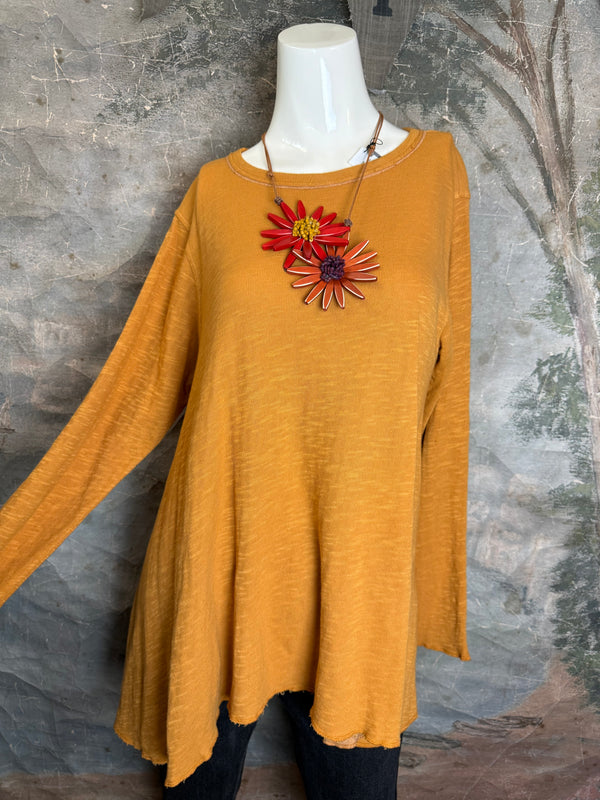 1050-88 Cotton Knit Angel Tee-Aspen