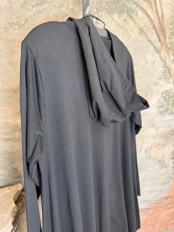 1231-62 Laser Pullover Hoodie-Black