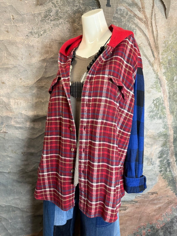 0003G PW Mix-Match Flannel Jacket-#6