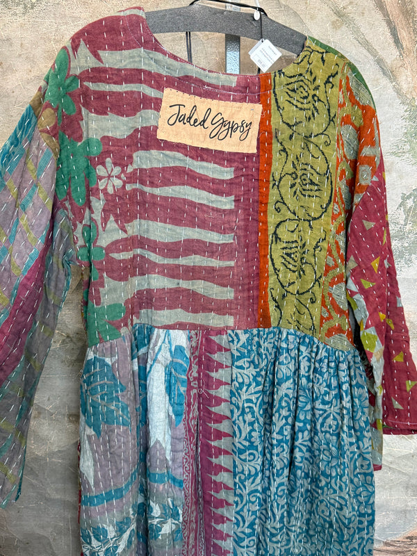 JG-156 Kantha Sunrise Dress-1 MIX