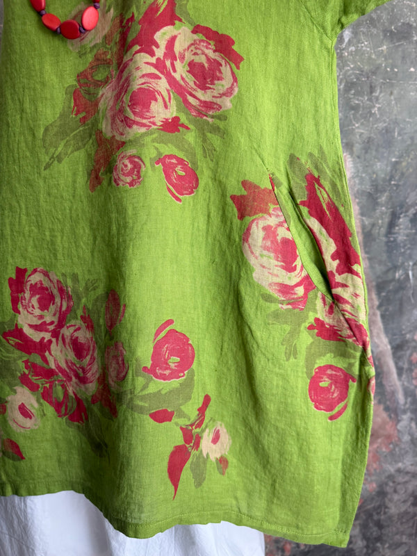 90645-62 Rose Pocket Tunic-KIWI