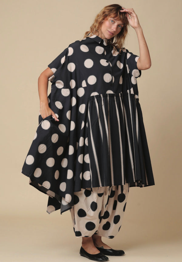 B746 Cleo Dress-Stone