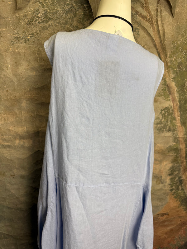 MP-HLD1066 Lagenlook Dress-Kentucky Blue