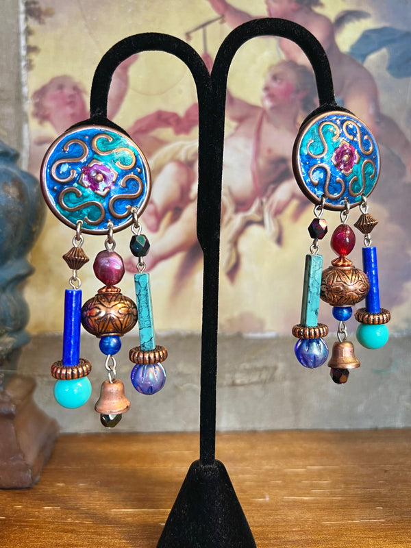 000ACJ Artisan Clip on Earrings