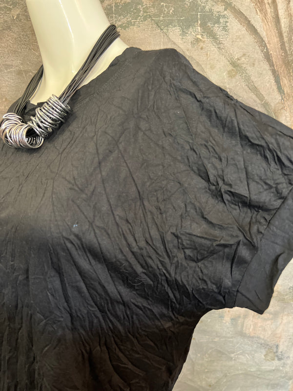 25063 Crinkle Dolman Slv Top