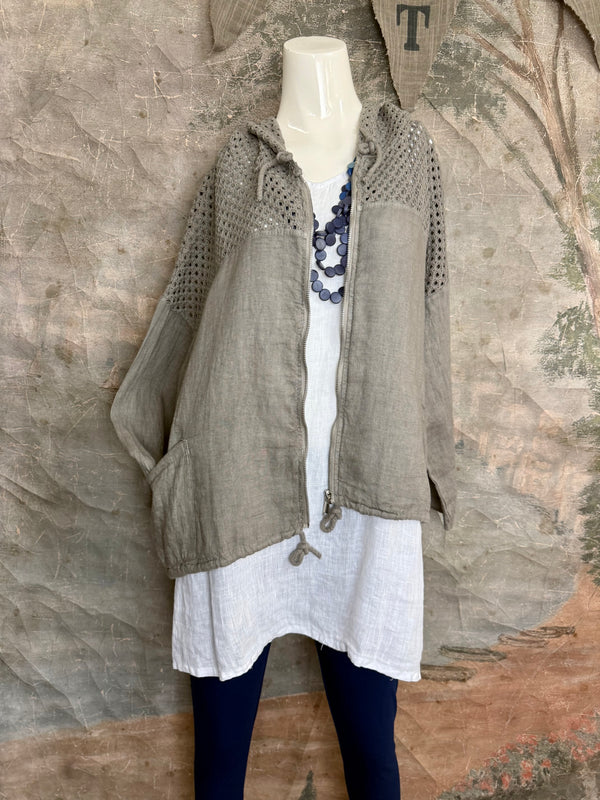 92076 Mix Net Jacket-Mud