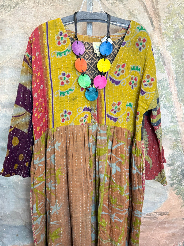 JG-156 Kantha Sunrise Dress-5 MIX