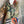 Load image into Gallery viewer, D541 waffle knit cowlneck dress featuring vibrant abstract fruit and geometric mixed print, draped on mannequin - 9
