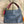 Load image into Gallery viewer, Soruka Agatha navy blue recycled leather crossbody bag with burgundy handle and orange lining, Barcelona handcrafted - 18
