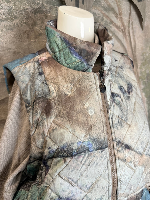 25722 Double Zip Puffer Vest