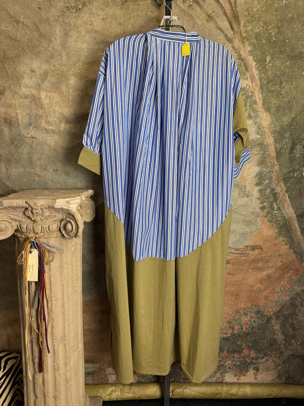 1395 Atelier Stripe Midi Shirt