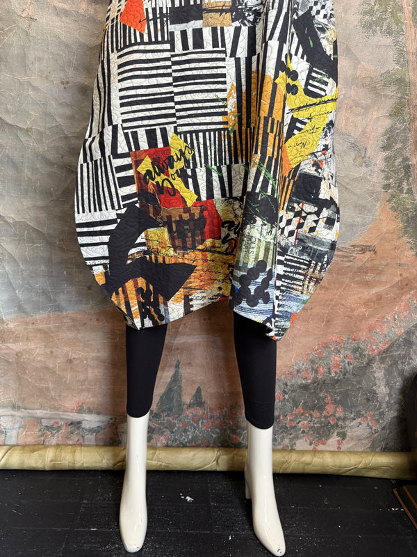 D502NB Slvless Sharkbite Dress-Always You.