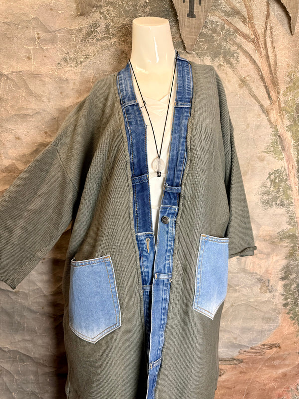 5547 Cotton/Denim Love Cardigan