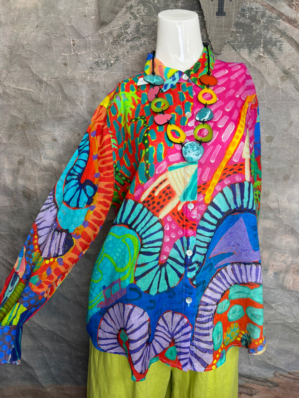 CP-92527 Abstract Blouse