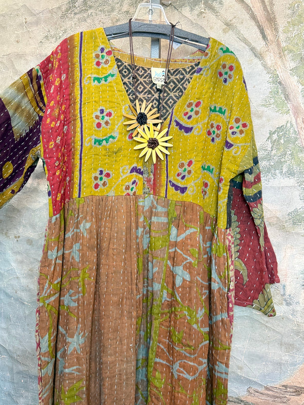JG-156 Kantha Sunrise Dress-5 MIX
