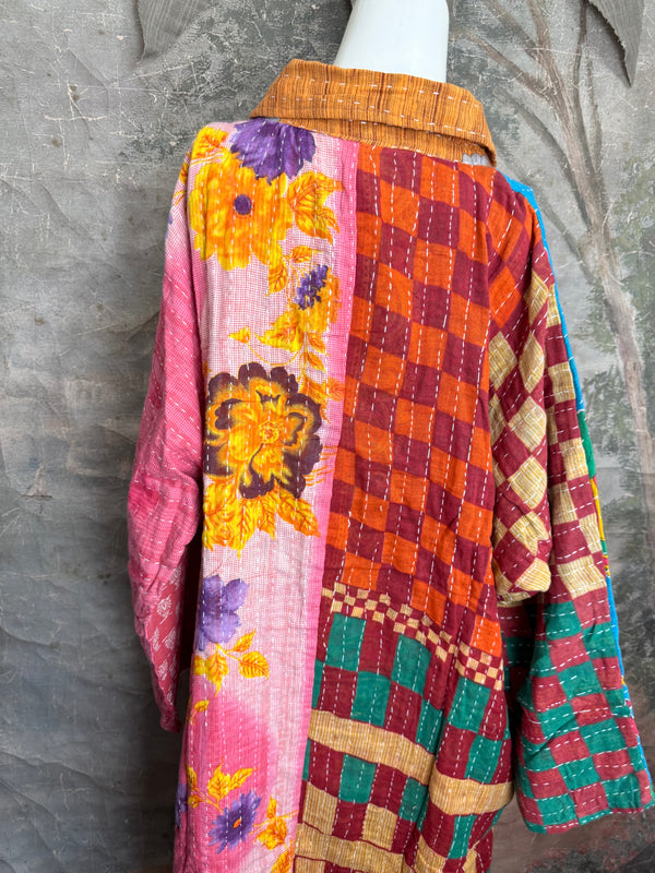 1013w Long Kurta Shirt Dress-Susan
