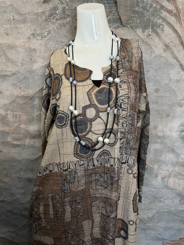 D448 Waffle Knit VNeck Dress-COOPER