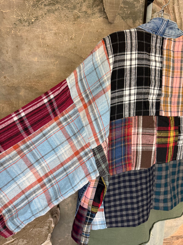5573 Lodge Flannel Cardigan-Mix A