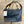 Load image into Gallery viewer, Soruka Agatha navy blue recycled leather crossbody bag with burgundy handle and orange lining, Barcelona handcrafted - 23
