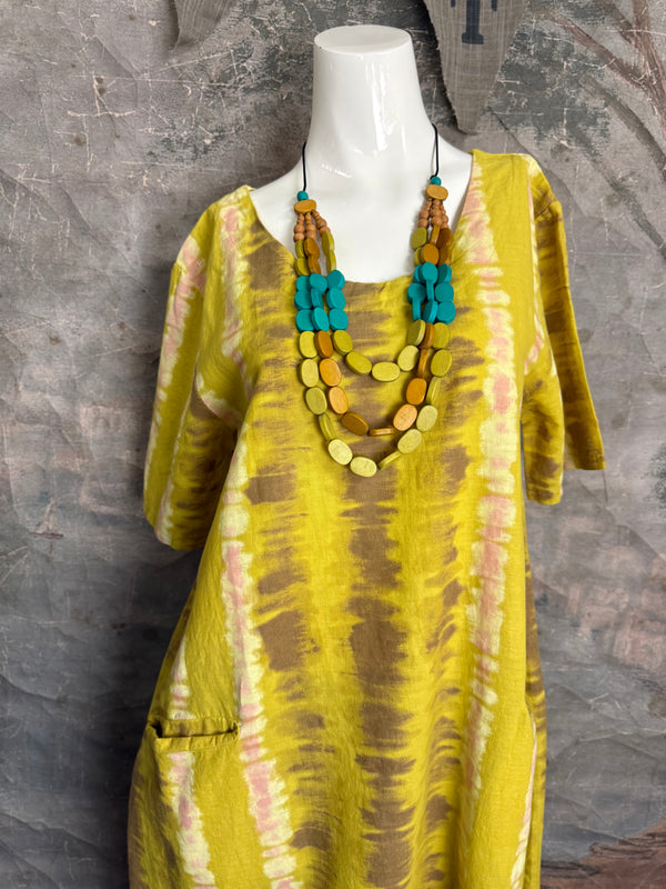 90847T-62 San Fran Dress-Mustard