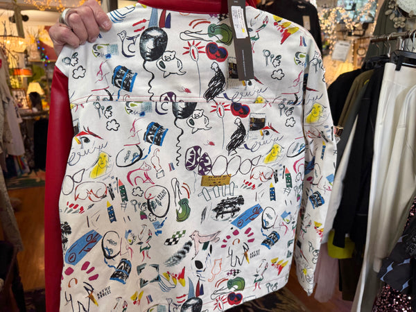 TF-4727 Chic' Artist Doodle Jkt