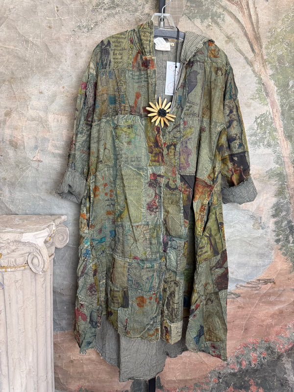 PL-345J Patchwork Artprint Duster