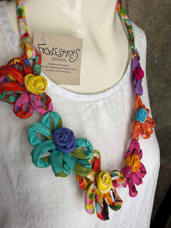 26N145 Coneflower Combo Necklace-A Spring Mix