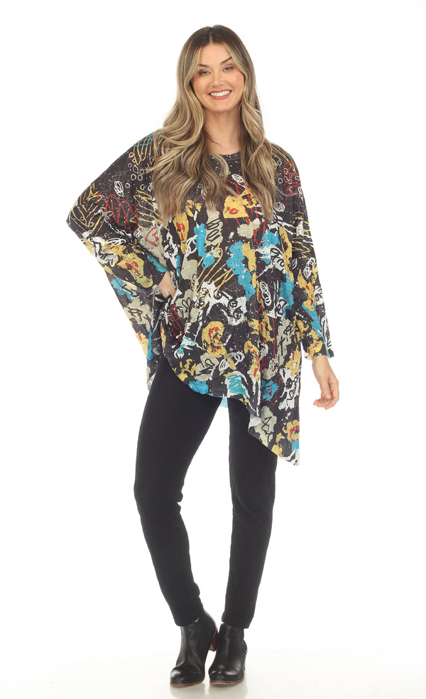 CT140 One Size Crinkle Pullover-Paint Splatter